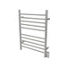 Amba Products Radiant Collection RWH-SB Hardwired Straight 10-Bar Towel Warmer - 4.75 x 24.375 x 33.5 in. - Brushed Finish