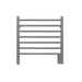 Amba Products Radiant Collection RWHS-SB Hardwired Small Straight 7-Bar Hardwired Towel Warmer - 4.75 x 20.375 x 21.25 in. - Brushed Finish