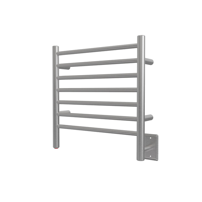 Amba Products Radiant Collection RWHS-SB Hardwired Small Straight 7-Bar Hardwired Towel Warmer - 4.75 x 20.375 x 21.25 in. - Brushed Finish