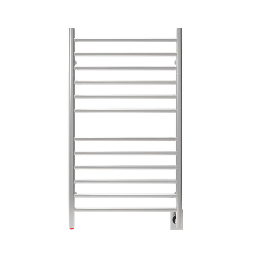 Amba Products Radiant Collection RWHL-SP Hardwired Large Straight 12-Bar Hardwired Towel Warmer - 4.75 x 24.375 x 43 in. - Polished Finish