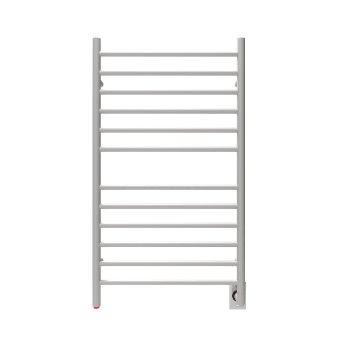 Amba Products RWHL-SB Radiant Straight 12-Bar Large Hardwired Plug-in Combo Towel Warmer - 4.75 x 24.5 x 41.75 in. - Brushed Finish