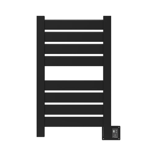 Amba Products Vega Collection V2338MB 8-Bar Hardwired Towel Warmer - 3.625 x 26.25 x 39 in. - Matte Black Finish