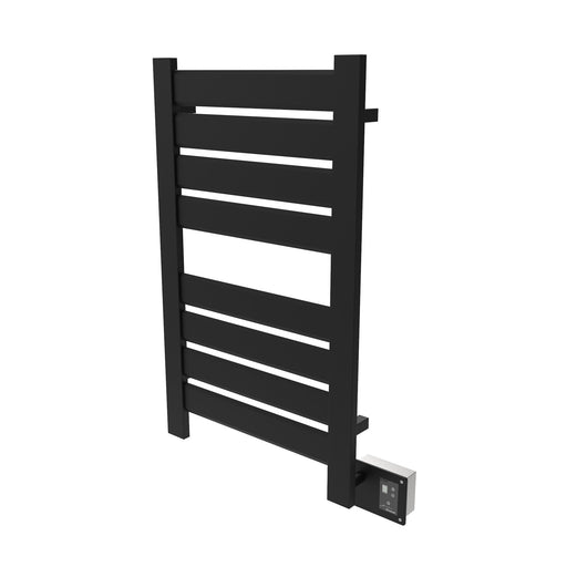 Amba Products Vega Collection V2338MB 8-Bar Hardwired Towel Warmer - 3.625 x 26.25 x 39 in. - Matte Black Finish