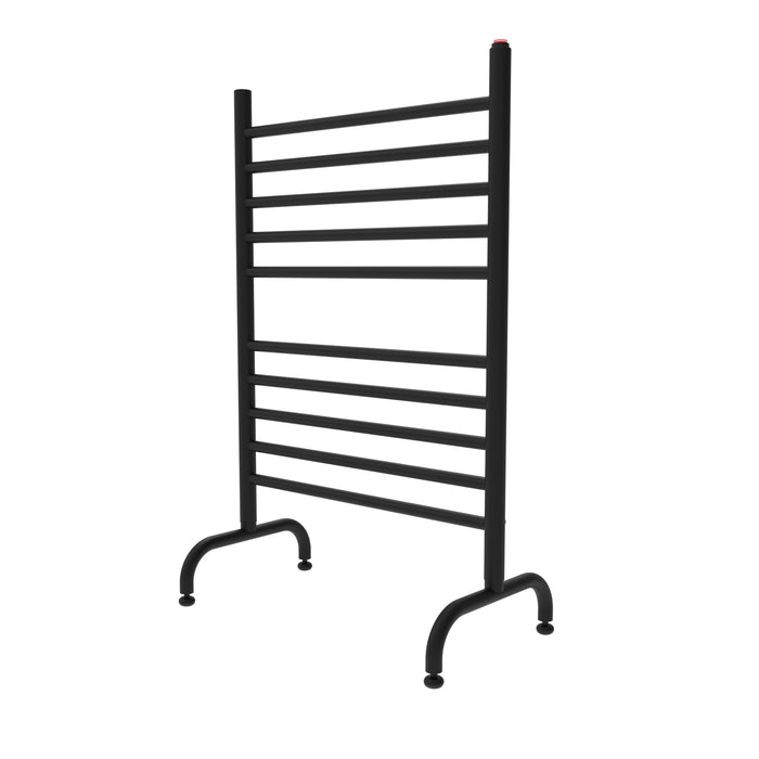 Amba Products Solo Collection SAFSMB-24 Freestanding 24-Inch Wide Towel Warmer - 11.875 x 23.625 x 38 in. - Matte Black Finish