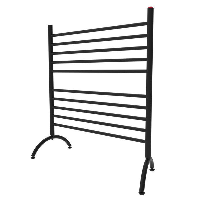 Amba Products Solo Collection SAFSMB-33 Freestanding 33-Inch Wide Towel Warmer - 15 x 32.5 x 38 in. - Matte Black Finish