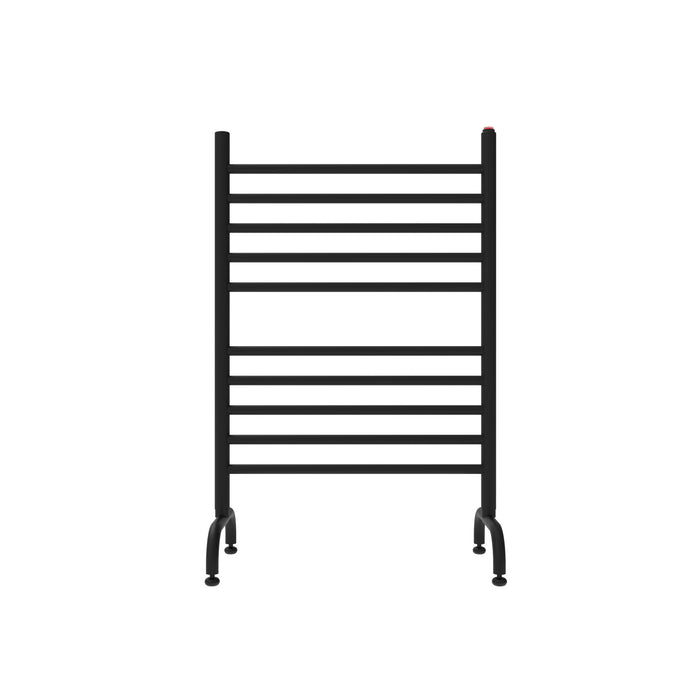 Amba Products Solo Collection SAFSMB-24 Freestanding 24-Inch Wide Towel Warmer - 11.875 x 23.625 x 38 in. - Matte Black Finish