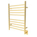 Amba Products RWH-SPG Radiant Straight 10-Bar Hardwired + Plug-in Combo Towel Warmer - 4.75 x 24.5 x 31.875 in. - Polished Gold Finish