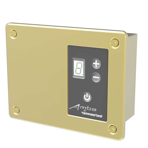 Amba Products Controllers ATW-DHCR-SB Remote Digital Heat Controller - Satin Brass Finish