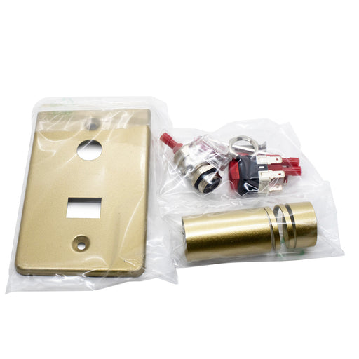 Amba Products Controllers AE-PCK-SB Cover Plate Kit For Antus Sirio Quadro Vega Models - Satin Brass Finish