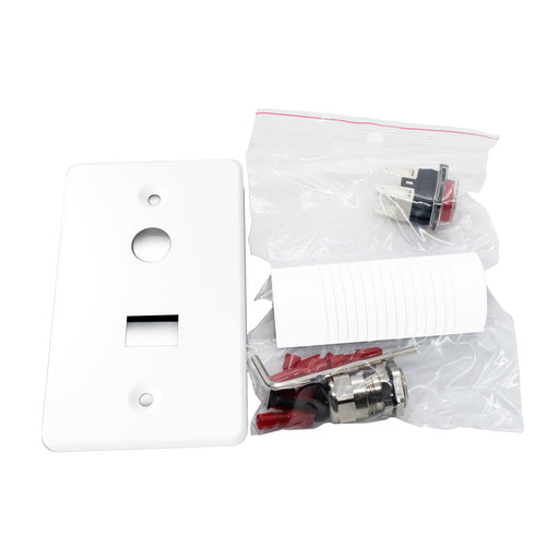 Amba Products Controllers AE-PCK-W Cover Plate Kit For Antus Sirio Quadro Vega Models - White Finish
