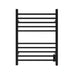 Amba Products Radiant Collection RSWH-MB Square Hardwired 10-Bar Towel Warmer - 4.75 x 24.375 x 31.5 in. - Matte Black Finish