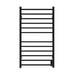 Amba Products Radiant Collection RSWHL-MB Square Hardwired Large 12-Bar Hardwired Towel Warmer - 4.75 x 24.375 x 41.375 in. - Matte Black Finish