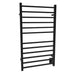 Amba Products Radiant Collection RSWHL-MB Square Hardwired Large 12-Bar Hardwired Towel Warmer - 4.75 x 24.375 x 41.375 in. - Matte Black Finish