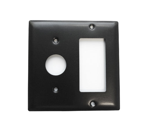 Amba Products Jeeves Collection AJ-DGP-O Double Gang Plate Wall Plate - 0.25 x 4.5 x 4.5 in. - Oil Rubbed Bronze Finish