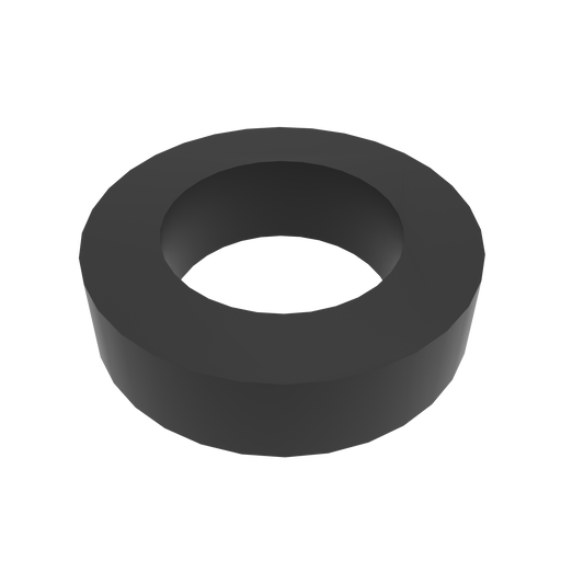 Amba Products Accessory AE-10R-MB 10mm Round Spacer Qty of 2 for Antus or Sirio Collections - 0.375 x 1.5 x 1.5 in. - Matte Black Finish