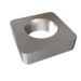 Amba Products Accessory AE-10S-B 10mm Square Spacer Qty of 2 for Quadro or Vega Collections - 0.375 x 1.5 x 1.5 in. - Brushed Finish