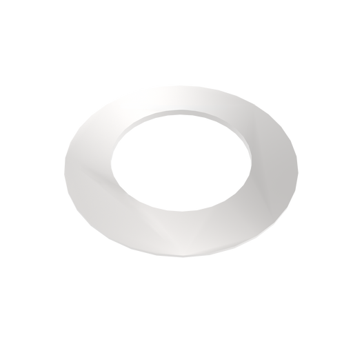 Amba Products Accessory AE-1R-B 1mm Round Spacer Qty of 2 for Antus or Sirio Collections - 0.04 x 1.5 x 1.5 in. - Brushed Finish