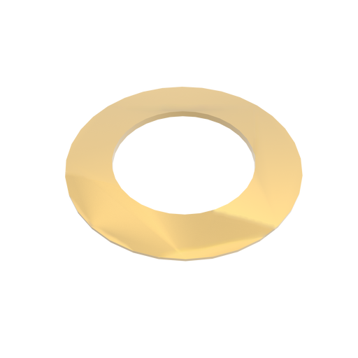 Amba Products Accessory AE-1R-SB 1mm Round Spacer Qty of 2 for Antus or Sirio Collections - 0.04 x 1.5 x 1.5 in. - Satin Brass Finish