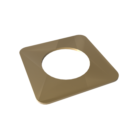Amba Products Accessory AE-1S-SB 1mm Square Spacer Qty of 2 for Quadro or Vega Collections - 0.04 x 1.5 x 1.5 in. - Satin Brass Finish
