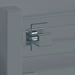 Amba Products Accessory AQV-BH-P QuadroVega Bathrobe Hanger - 1 x 1.5 x 1.25 in. - Polished Finish