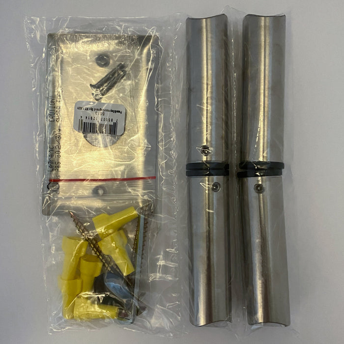 Amba Products Accessory AJ-BPS-B Jeeves Short Bracket Pack - 2.875 x 1 x 1 in. - Brushed Finish