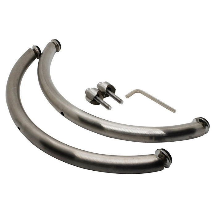 Amba Products Accessory ASO-BP33-B Solo Bracket Pack for SAFS-33 - 1 x 15 x 5 in. - Brushed Stainless Finish