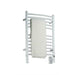 Amba Products ECW Jeeves Model E Curved 12-Bar Hardwired Towel Warmer - 6.5 x 21.25 x 31.75 in. - White Finish