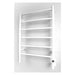 Amba Products JSW Jeeves Model J Straight 6-Bar Hardwired Drying Rack Towel Warmer - 4.5 x 21.25 x 31.75 in. - White Finish