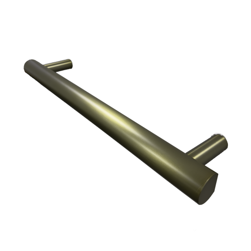 Amba Products i20RO.BB Modello i Round 20-Inch Hardwired Single Bar Towel Warmer - 4.125 x 19.625 x 1.625 in. - Brushed Bronze Finish