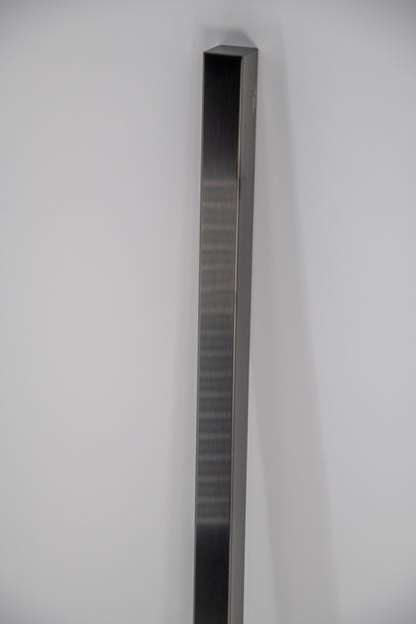 Amba Products i59SQ.PBB Modello i Square 59-Inch Hardwired Single Bar Towel Warmer - 4.25 x 59 x 1.5 in. - PVD Brushed Black Finish
