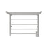 Amba Products RSH-B Radiant 8-Bar Shelf Hardwired Plug-in Combo Towel Warmer - 14 x 24.5 x 19.125 in. - Brushed Finish