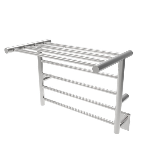 Amba Products RSH-P Radiant 8-Bar Shelf Hardwired Plug-in Combo Towel Warmer - 14 x 24.5 x 19.125 in. - Polished Finish