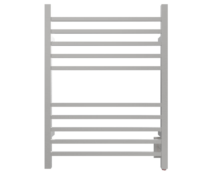Amba Products RSWH-B Radiant 10-Bar Square Hardwired Plug-in Combo Towel Warmer - 4.75 x 24.5 x 31.5 in. - Brushed Finish