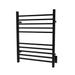 Amba Products RSWH-MB Radiant 10-Bar Square Hardwired Plug-in Combo Towel Warmer - 4.75 x 24.5 x 31.5 in. - Matte Black Finish