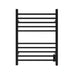 Amba Products RSWH-MB Radiant 10-Bar Square Hardwired Plug-in Combo Towel Warmer - 4.75 x 24.5 x 31.5 in. - Matte Black Finish