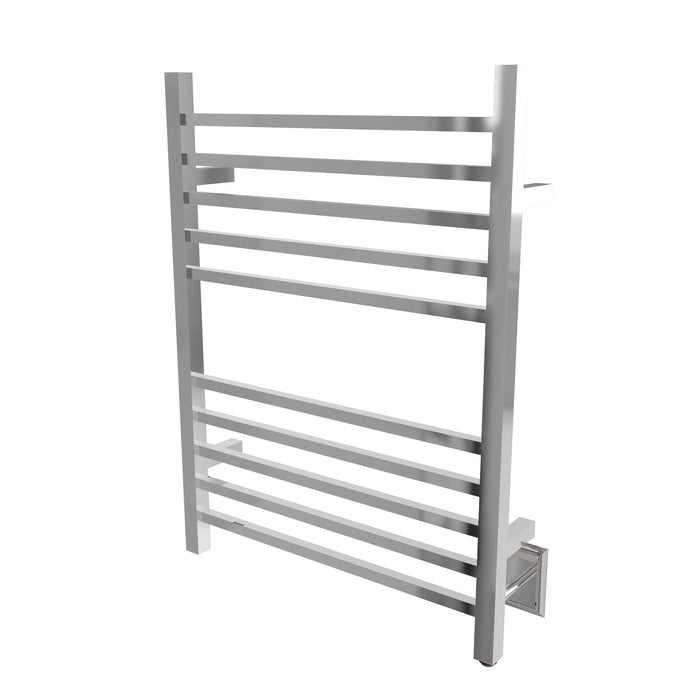 Amba Products RSWH-P Radiant 10-Bar Square Hardwired Plug-in Combo Towel Warmer - 4.75 x 24.5 x 31.5 in. - Polished Finish