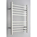 Amba Products RSWH-P Radiant 10-Bar Square Hardwired + Plug-in Combo Towel Warmer - 4.75 x 24.5 x 31.5 in. - Polished Finish