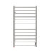 Amba Products RSWHL-B Radiant 12-Bar Large Square Hardwired Plug-in Combo Towel Warmer - 4.75 x 24.5 x 41.75 in. - Brushed Finish
