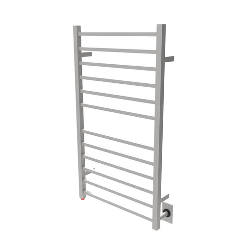 Amba Products RSWHL-B Radiant 12-Bar Large Square Hardwired Plug-in Combo Towel Warmer - 4.75 x 24.5 x 41.75 in. - Brushed Finish