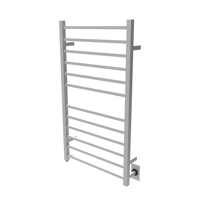 Amba Products RSWHL-B Radiant 12-Bar Large Square Hardwired Plug-in Combo Towel Warmer - 4.75 x 24.5 x 41.75 in. - Brushed Finish
