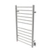 Amba Products RSWHL-B Radiant 12-Bar Large Square Hardwired Plug-in Combo Towel Warmer - 4.75 x 24.5 x 41.75 in. - Brushed Finish