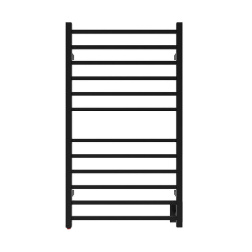 Amba Products RSWHL-MB Radiant 12-Bar Large Square Hardwired Plug-in Combo Towel Warmer - 4.75 x 24.5 x 41.75 in. - Matte Black Finish