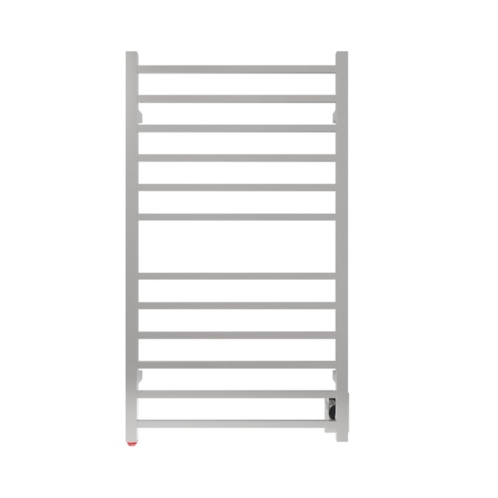 Amba Products RSWHL-P Radiant 12-Bar Large Square Hardwired Plug-in Combo Towel Warmer - 4.75 x 24.5 x 41.75 in. - Polished Finish