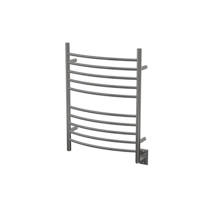 Amba Products RWH-CP Radiant Curved 10-Bar Hardwired Plug-in Combo Towel Warmer - 5.75 x 24.5 x 31.875 in. - Polished Finish