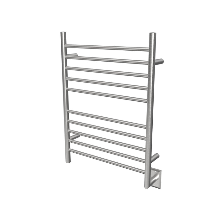 Amba Products RWH-SB Radiant Straight 10-Bar Hardwired Plug-in Combo Towel Warmer - 4.75 x 24.5 x 31.875 in. - Brushed Finish