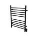 Amba Products RWH-SMB Radiant Straight 10-Bar Hardwired Plug-in Combo Towel Warmer - 4.75 x 24.5 x 31.875 in. - Matte Black Finish