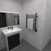 Amba Products RWH-SMB Radiant Straight 10-Bar Hardwired + Plug-in Combo Towel Warmer - 4.75 x 24.5 x 31.875 in. - Matte Black Finish