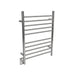Amba Products RWH-SP-LEFT Radiant Straight 10-Bar Hardwired + Plug-in Combo (Left Side) Towel Warmer - 4.75 x 24.5 x 31.875 in. - Polished Finish