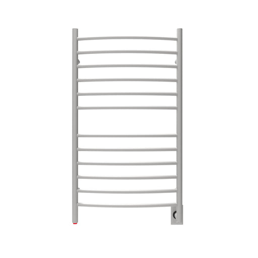 Amba Products RWHL-CB Radiant Curved 12-Bar Large Hardwired Plug-in Combo Towel Warmer - 5.75 x 24.5 x 41.75 in. - Brushed Finish