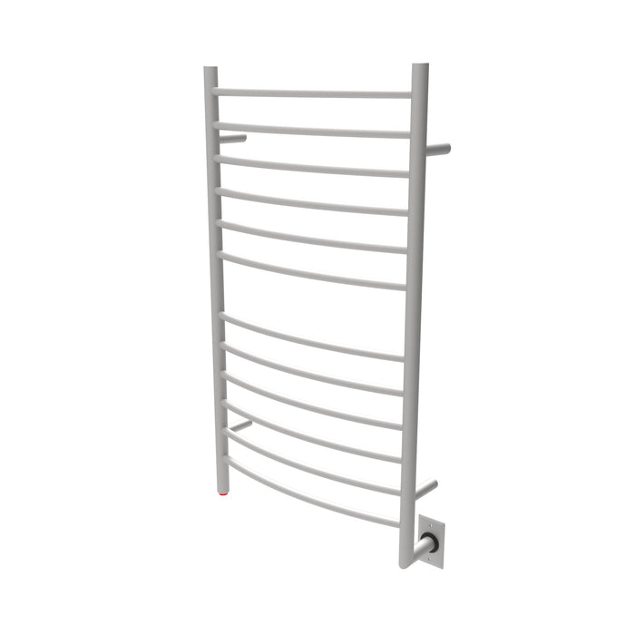 Amba Products RWHL-CB Radiant Curved 12-Bar Large Hardwired Plug-in Combo Towel Warmer - 5.75 x 24.5 x 41.75 in. - Brushed Finish
